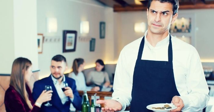 AITAH for not tipping after overhearing what my waitress said about me?