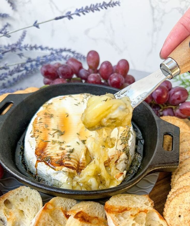 Baked Brie with Honey and Almonds