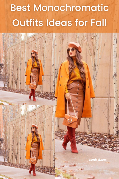 Best Monochromatic Outfits Ideas for Fall