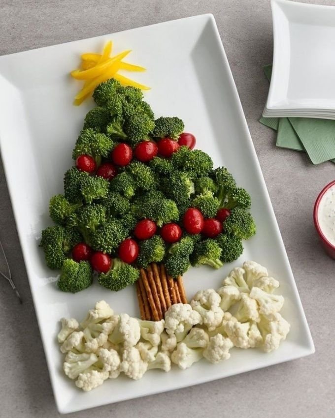 Christmas Tree Veggie Platters