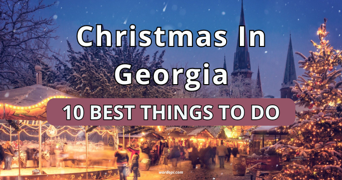 Georgia during Christmas